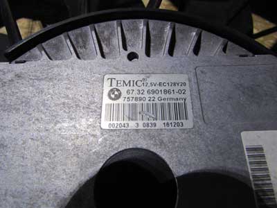 BMW Radiator Fan Assembly 600W Temic 67326901861 E60 528i 530i 545i E63 645Ci E65 750i5